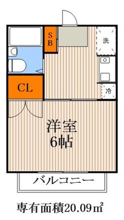 ホワイトコーポBの物件間取画像